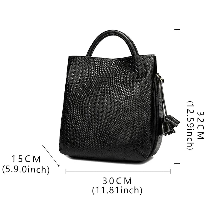 Sac à main seau tissé grande capacité - Renata - Maison Elvira