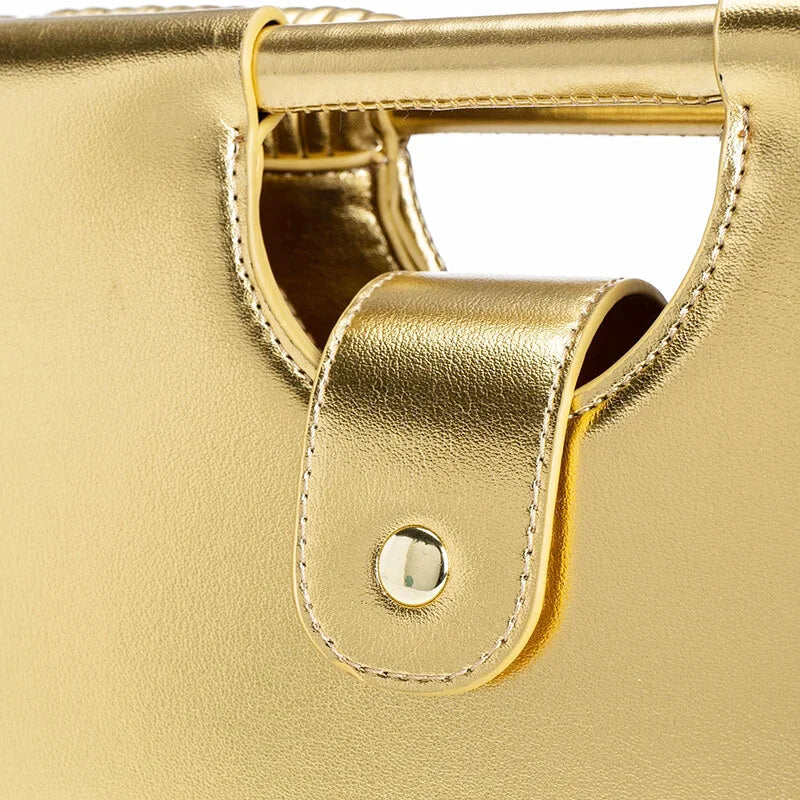 Sac à main bandoulière hobo tissé argent chic - Leandra - Maison Elvira
