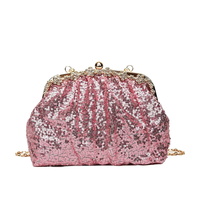 Sac à main bandoulière scintillant - Ginevra - Maison Elvira