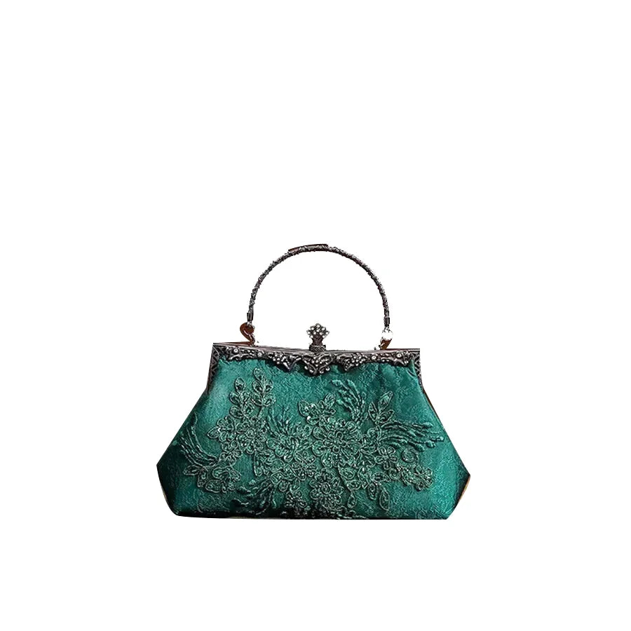 Sac à main bandoulière brodé de perles d’inspiration chinoise - Flavia - Maison Elvira