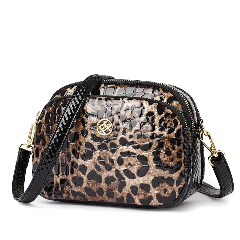 Sac à main bandoulière léopard - Ginevra - Maison Elvira