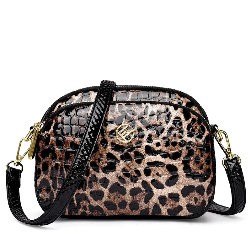 Sac à main bandoulière léopard - Ginevra - Maison Elvira