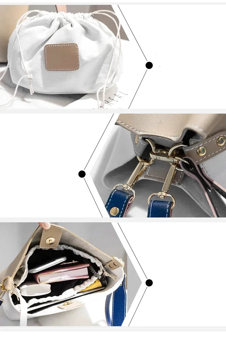 Sac à main bandoulière seau léger - Giada - Maison Elvira