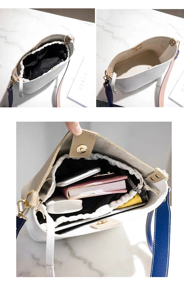 Sac à main bandoulière seau léger - Giada - Maison Elvira