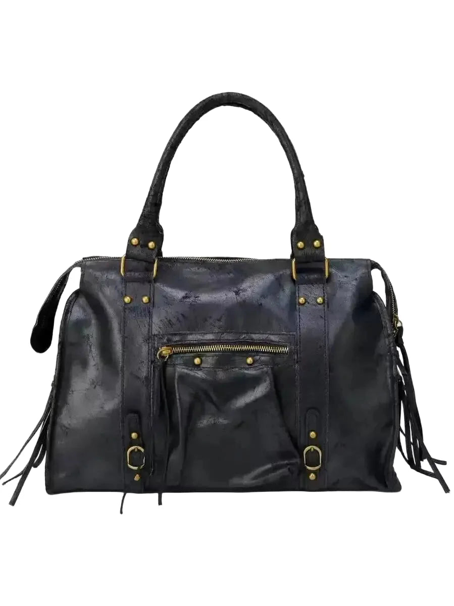 Sac à main fourre-tout bandoulière vintage urbain - Carlotta - Maison Elvira