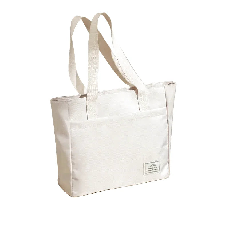 Sac fourre-tout ordinateur antichoc en toile essentielle - Giulia - Maison Elvira